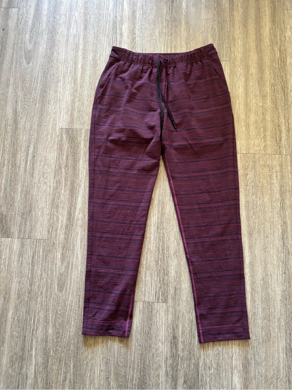 lululemon athletica Women's Burgundy Striped Joggers